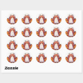 Kleine spook voor Halloween Ronde Sticker (Vel)