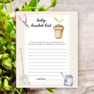 Kleine spruit baby shower - Emmer met baby-ideeën