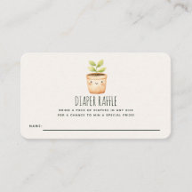 Kleine Spruit Baby Shower Luier Raffle Ticket