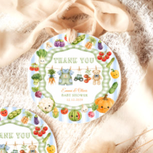 Kleine Spruit Boerderij Jongen Baby Shower Bedank  Bedankjes Labels