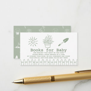 Kleine Spruit Handgetekende Tuin Babyboek Verzoek Informatiekaartje