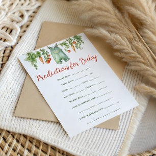 Kleine Spruit Waskleine Baby Shower Voorspelling Notitiekaartje