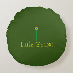 Kleine spruitjes rond kussen