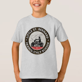 Kleine St Bernard Pass Frans Italië Alpine motobik T-shirt