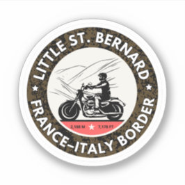 Kleine St Bernard Pass Frans Italië Alpine motorcy Sticker