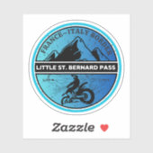 Kleine St Bernard Pass Frans Italië Alpine motorcy Sticker (Vel)
