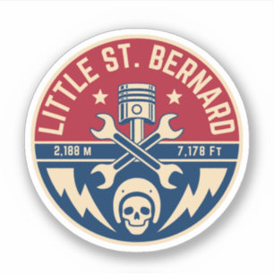 Kleine St Bernardpas franse italie Alpine motorfie Sticker