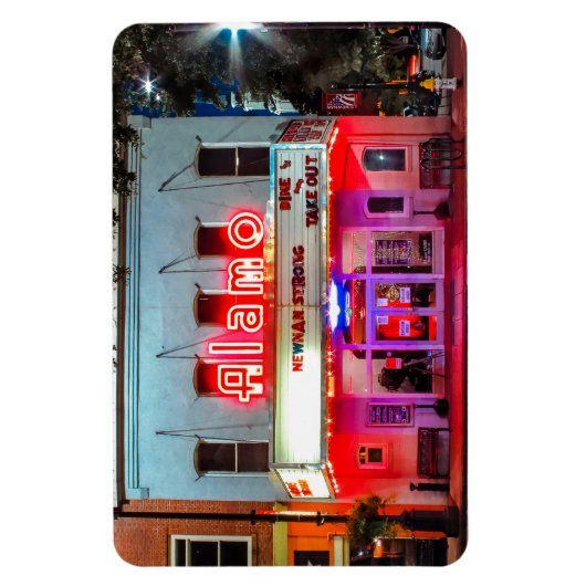 KLEINE STAD ALAMO Flexibele fotomagneet Magneet (Verticaal)