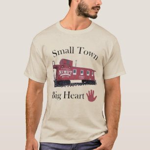 Kleine stad met groot hart en Mannen — rondret T-shirt