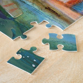 Kleine stad op zaterdag Puzzle Legpuzzel (Zijkant)