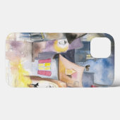 Kleine stad 's nachts Case-Mate iPhone case (Achterkant (horizontaal))