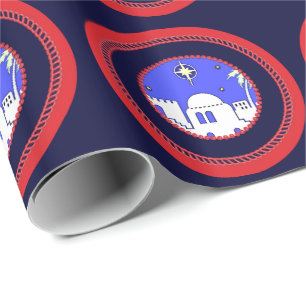 Kleine stad van Bethlehem (update versie) Cadeaupapier