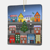 kleine stadsbuurt keramisch ornament (Links)