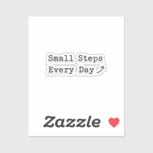'Kleine Stapjes Elke Dag' Minimalistische Planner Sticker