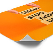 Kleine stappen dagelijks poster (Hoek)