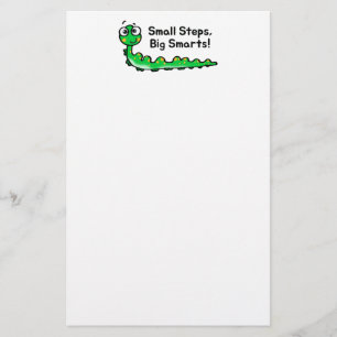 Kleine Stappen Grote Smarts Caterpillar Cartoon Briefpapier