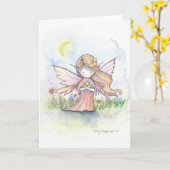 Kleine Ster Fee Wenskaart Kaart (Gele Bloem)