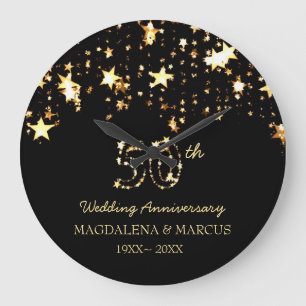 Kleine sterren en getallen grote klok