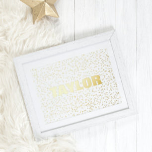Kleine sterren Modern Bold EDITABLE TEKST GOLD Folie Afdrukken