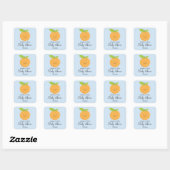 Kleine Sticker Cutie Baby shower Square (Vel)