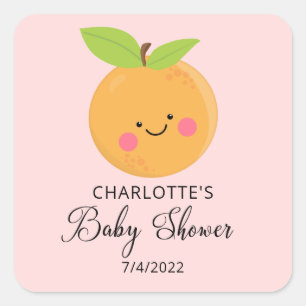 Kleine Sticker Cutie Baby shower Square