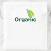 kleine sticker organisch blad (Tas)