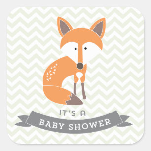 Kleine Stickers met Baby shower