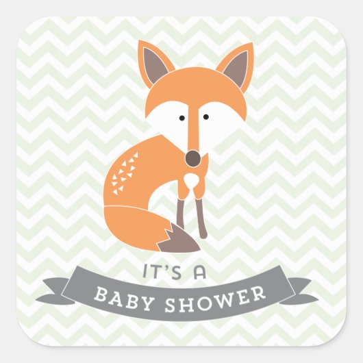 Kleine Stickers met Baby shower (Voorkant)
