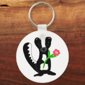 Kleine stinkdier met een ventilator sleutelhanger (Voorkant)