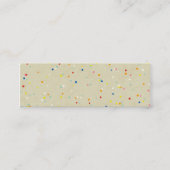 Kleine Stippen Regenboog-Confetti-prinsesdruk Afdr Mini Visitekaartje (Voorkant)