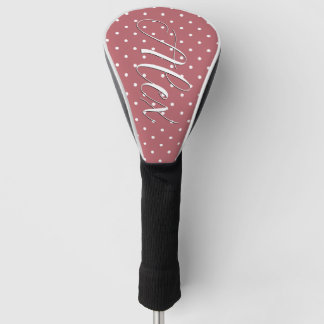 Kleine Stippenroze Wit Stippen Golfheadcover
