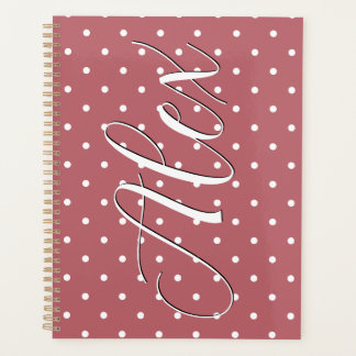 Kleine Stippenroze Wit Stippen Planner