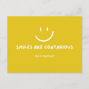 KLEINE STOFFEN ZIJN CONTAGIOUS grappig briefkaart