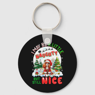 Kleine stoute maar leuke kerstcavalier koning Char Sleutelhanger