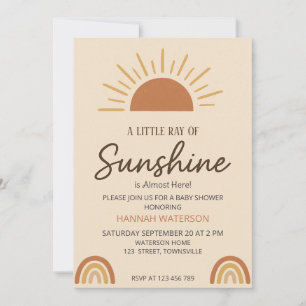 Kleine straal Boho-zonnigheid – Baby Shower Kaart