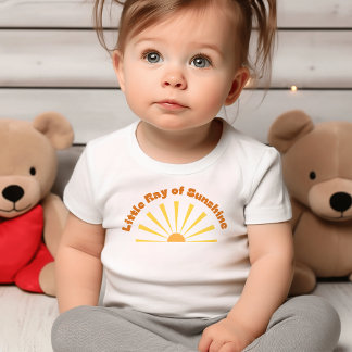 Kleine straal van zonneschijn | Gele zon Kinder Shirts