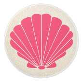 Kleine strandschelpen Scallop Drawer Knobs Keramische Knop (Voorkant)