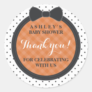 Kleine strik | Halloween Baby shower Dank u Ronde Sticker