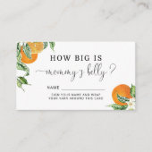 Kleine stropdas hoe groot is mama's buikbedekking  informatiekaartje (Voorkant)