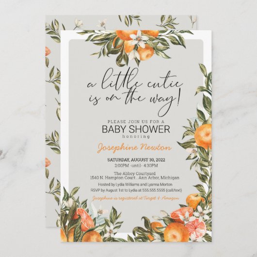 Kleine stropdas op de weg naar het Oranje CitrusBa Kaart (Voorkant / Achterkant)