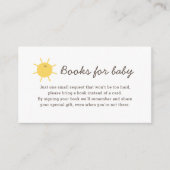 Kleine Sunshine Books for Baby Book Request Kaart (Voorkant)