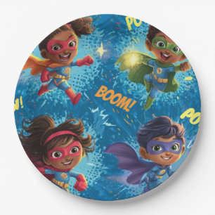 Kleine Superhelden Feestje Papieren Bordje