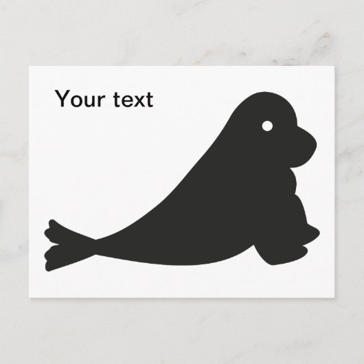 Kleine süße Robbe Briefkaart (Voorkant)