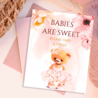 Kleine teddybeer bloemenprinses roze waterverf