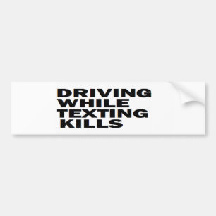 "KLEINE TELEFOONVEILIGHEIDSBESTURING TIJDENS HET T BUMPERSTICKER