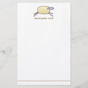 Kleine tellende schapenpokerij briefpapier