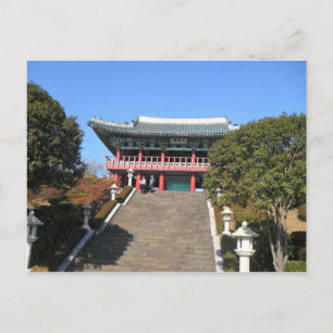 Kleine tempel over Stairs, Jeju Briefkaart