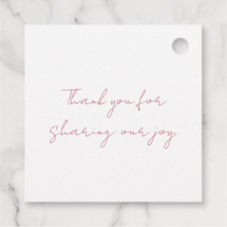 Kleine tenen. Big Joy, het is een meisje. Bedankjes Labels