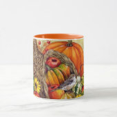 Kleine Thanksgiving Bird Harvest Mok Cup Sinaasapp (Midden)