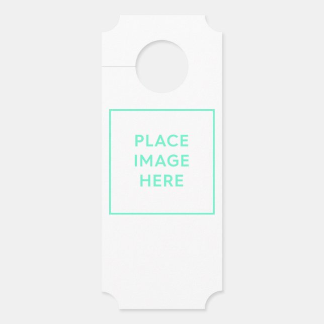 Kleine Ticket Doorhanger, Semi Gloss Deurhanger (Voorkant)